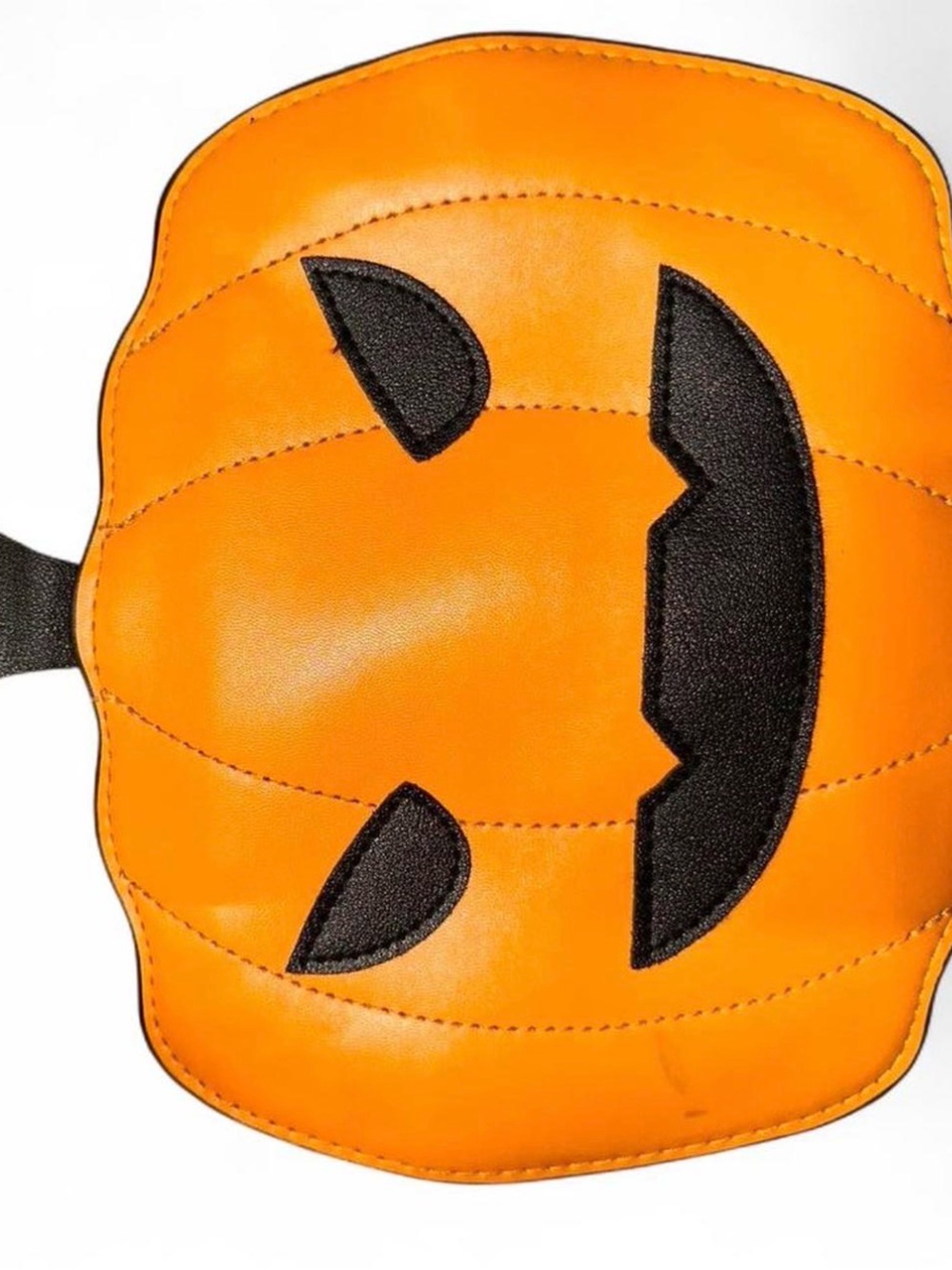 Orange Pumpkin-Shaped Pouch